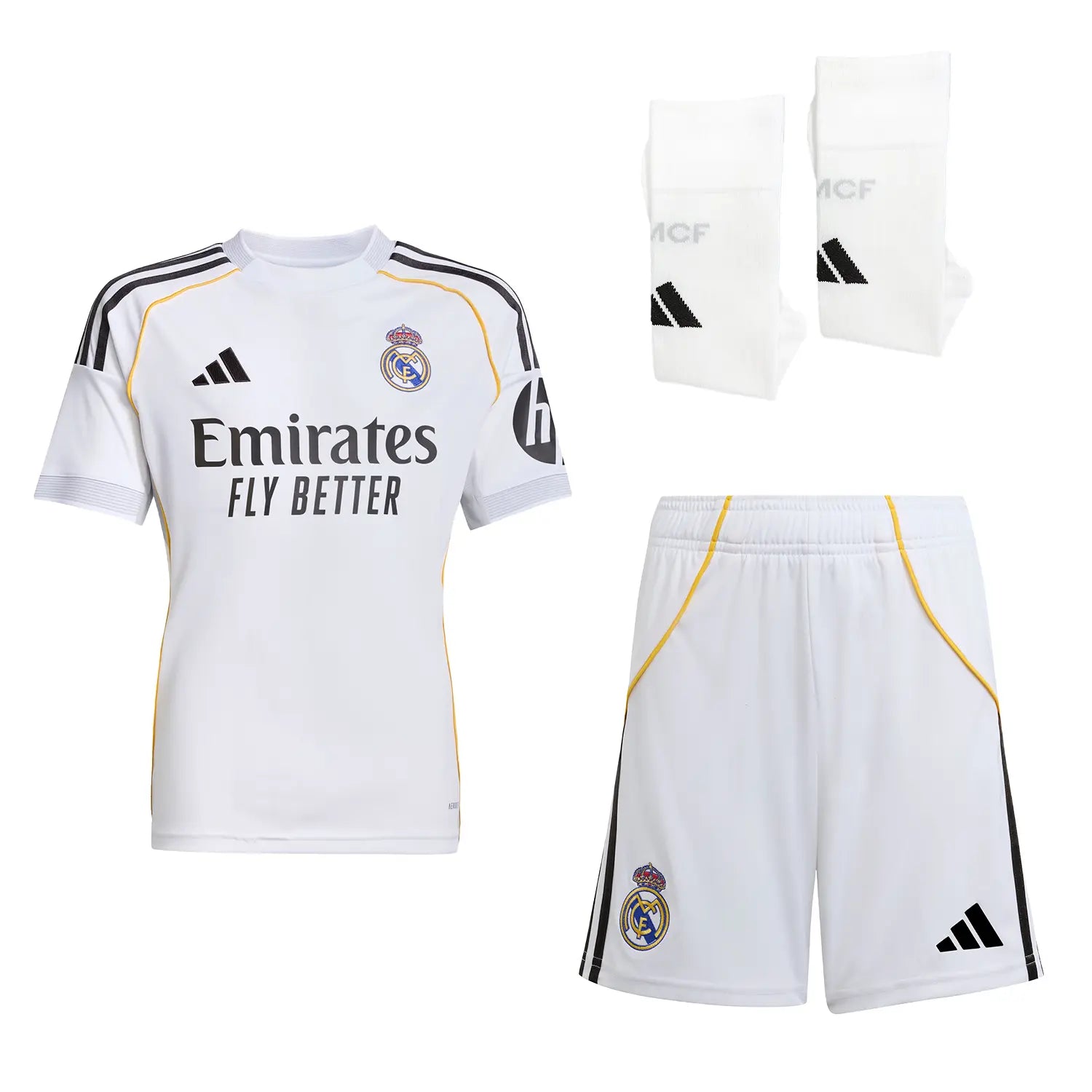 Kit Domicile Real Madrid 25/26 - Enfant